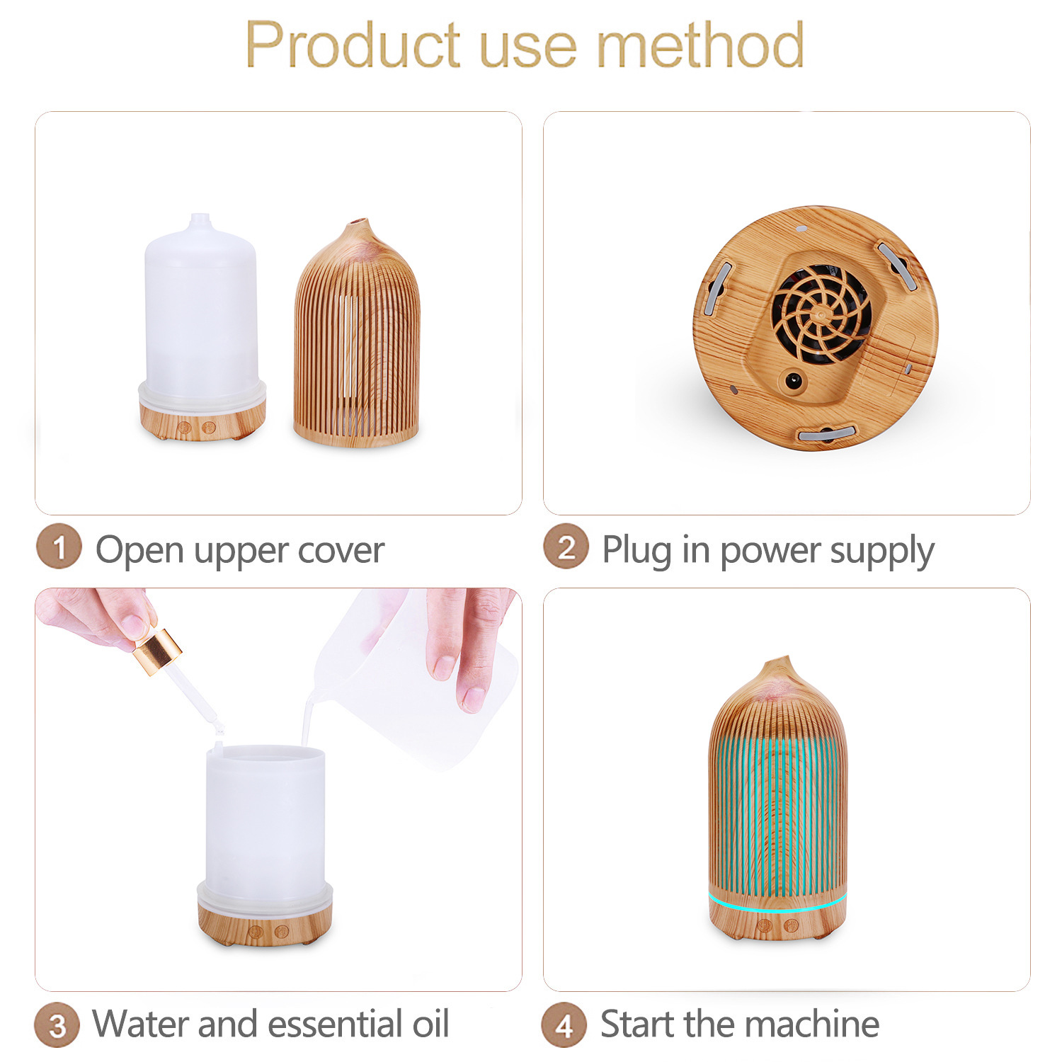 Aromatherapy Diffuser,200ml Va - Home Fragrance Piano recension och pris